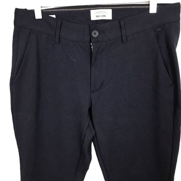 Only & Sons Men's 32 x 32 Onsmark Dress Pants Navy Blue Career Business - Picture 2 of 8